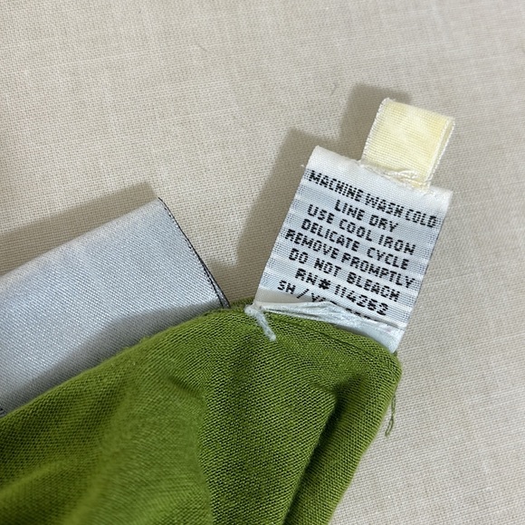 Soft Shirred-Seam Asparagus Draped Mock Neck Ruched Long Sleeve Top - Picture 15 of 16